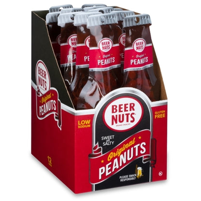Beer Nuts Original Sweet & Salty Peanut Beer Bottle Bag, 4 x 12 x 1.75 oz Case - Nuts & Seeds