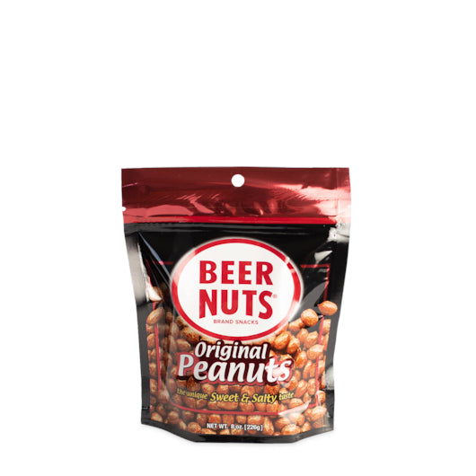Beer Nuts Original Peanut Resealable Sup, 12 x 8 oz Case - Nuts & Seeds