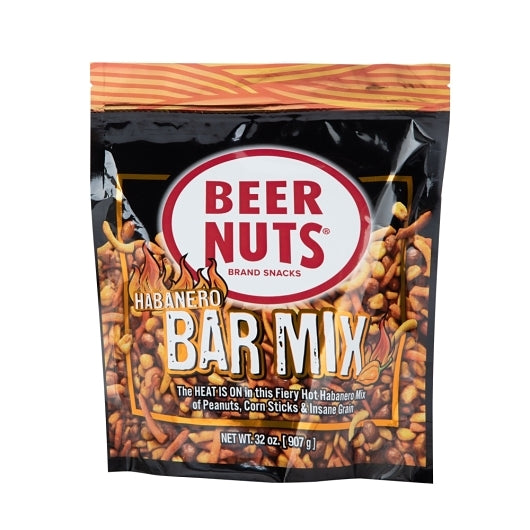 Beer Nuts Hot Bar Mix Stand Up Pouch, 8 x 32 oz Case - Nuts & Seeds