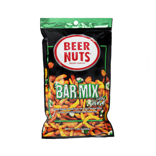 Beer Nuts Bar Mix With Wasabi, 4 x 12 x 4 oz Case - Nuts & Seeds