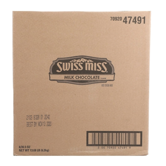Swiss Miss REGULAR HOT CHOCOLATE ENVELOPES, 6 x 36.5 oz Case - DOT product image 8