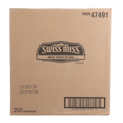 Swiss Miss REGULAR HOT CHOCOLATE ENVELOPES, 6 x 36.5 oz Case - DOT product image 8