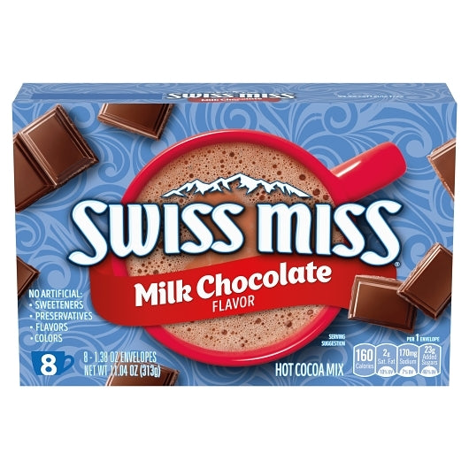 Swiss Miss Hot Cocoa Milk Chocolate Mix, 12 x 8.28 oz Case - Candy & Confections