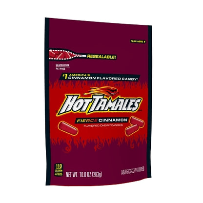 Hot Tamales Fierce Cinnamon Stand Up Bag, 8 x 10 oz Case - DOT product image 4