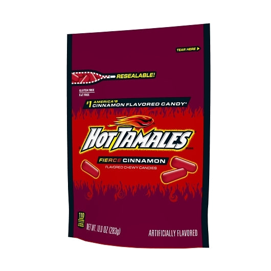 Hot Tamales Fierce Cinnamon Stand Up Bag, 8 x 10 oz Case - DOT product image 8
