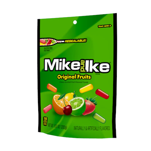 Mike & Ike Original Fruits Stand Up Bag, 8 x 10 oz Case - DOT product image 7