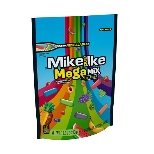 Mike & Ike Mega Mix Stand Up Bag, 8 x 10 oz Case - DOT product image 4