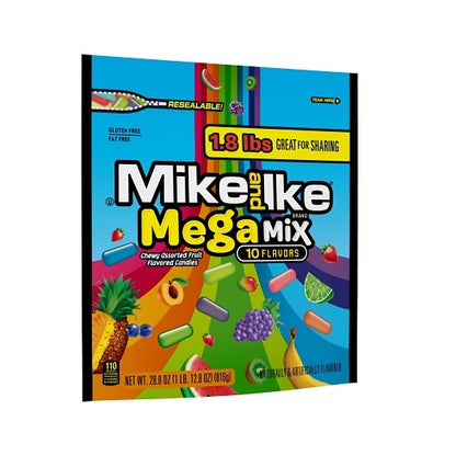 Mike & Ike Mega Mix Stand Up Bag, 6 x 28.8 oz Case - DOT product image 4
