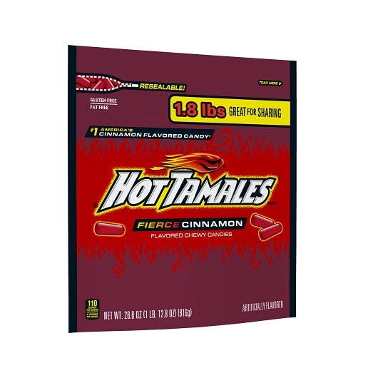 Hot Tamales Cinnamon Stand Up Bag, 6 x 28.8 oz Case - DOT product image 3