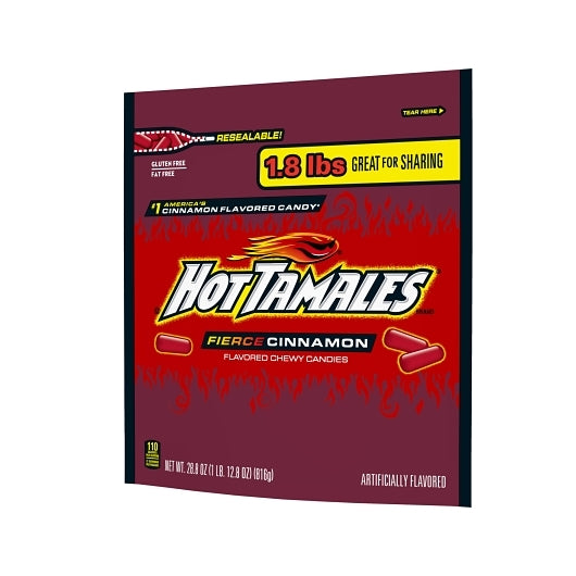 Hot Tamales Cinnamon Stand Up Bag, 6 x 28.8 oz Case - DOT product image 7