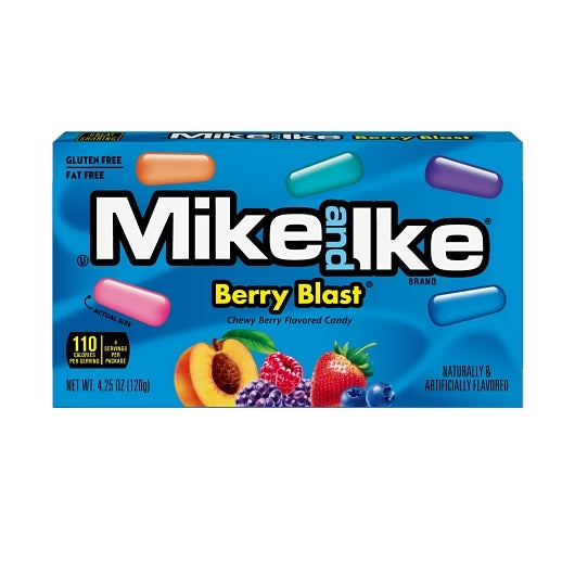 Mike & Ike Candy Berry Blast Theater Box, 12 x 4.25 oz Case - Candy & Confections