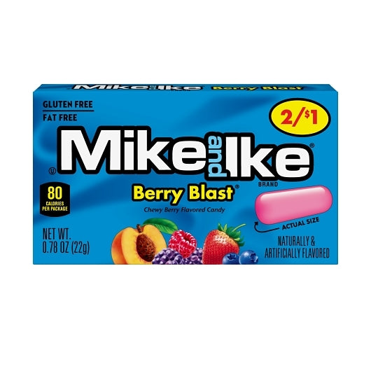 Mike & Ike Berry Blast Candy Pre-Priced Changemaker, 16 x 24 x 0.78 oz Case - Candy & Confections