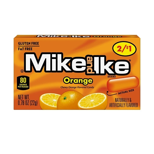 Mike & Ike Orange Candy Pre-Priced Changemaker, 16 x 24 x 0.78 oz Case - Candy & Confections