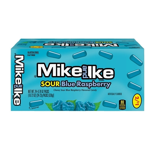 Mike & Ike Sour Blue Raspberry Candy Pre-Priced Changemaker, 16 x 24 x 0.78 oz Case - Candy & Confections - image 2