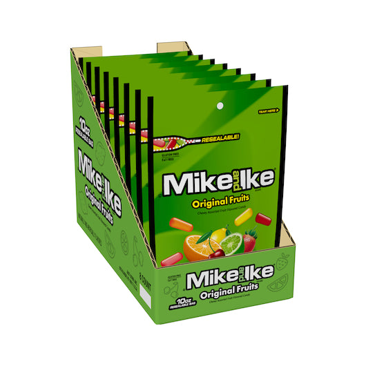 Mike & Ike Original Fruits Stand Up Bag, 8 x 10 oz Case - DOT product image 4