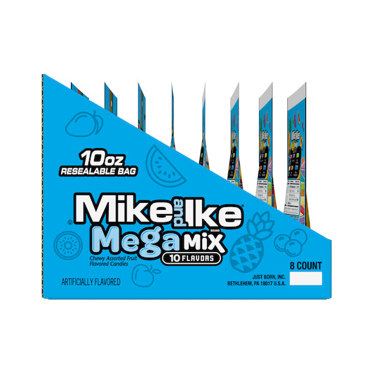 Mike & Ike Mega Mix Stand Up Bag, 8 x 10 oz Case - DOT product image 7