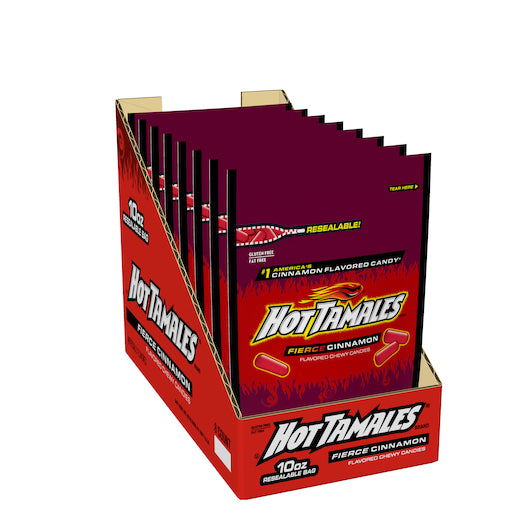 Hot Tamales Fierce Cinnamon Stand Up Bag, 8 x 10 oz Case - DOT product image 5