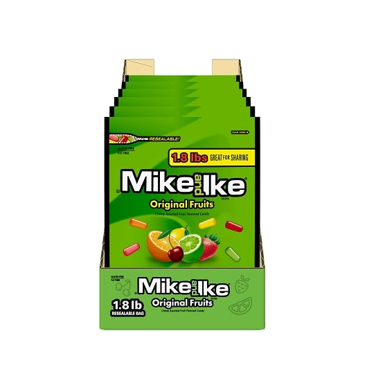 Mike & Ike Original Fruits Stand Up Bag, 6 x 28.8 oz Case - DOT product image 2