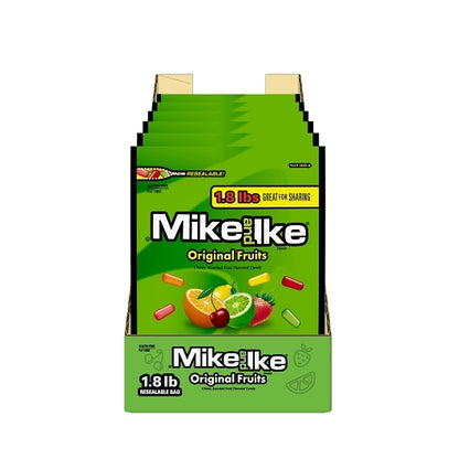 Mike & Ike Original Fruits Stand Up Bag, 6 x 28.8 oz Case - DOT product image 2