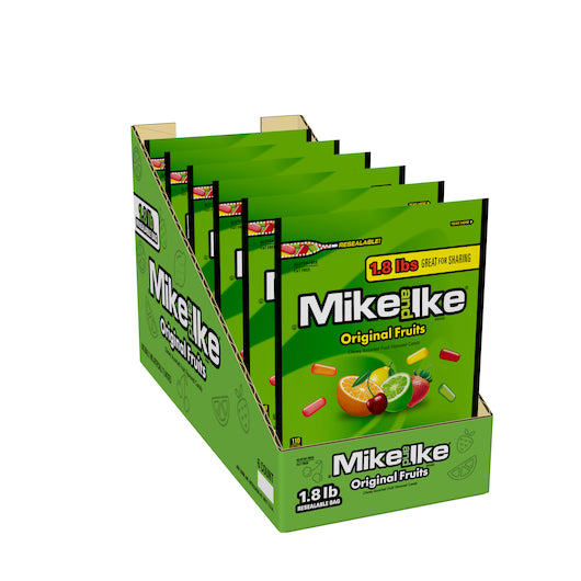 Mike & Ike Original Fruits Stand Up Bag, 6 x 28.8 oz Case - DOT product image 4