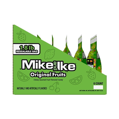 Mike & Ike Original Fruits Stand Up Bag, 6 x 28.8 oz Case - DOT product image 6