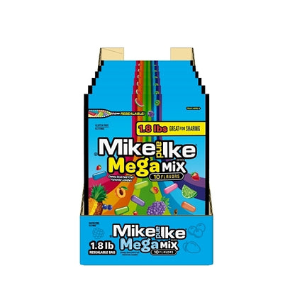 Mike & Ike Mega Mix Stand Up Bag, 6 x 28.8 oz Case - DOT product image 2
