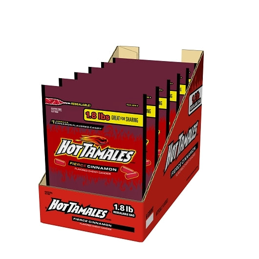 Hot Tamales Cinnamon Stand Up Bag, 6 x 28.8 oz Case - DOT product image 8