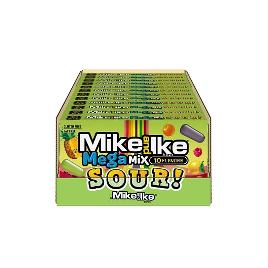 Mike & Ike Candy Mega Mix Sour Theater Box, 12 x 4.25 oz Case - Candy & Confections - image 2