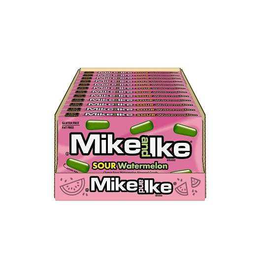 Mike & Ike Sour Watermelon Pdq Theater Box, 12 x 4.25 oz Case - Candy & Confections - image 2