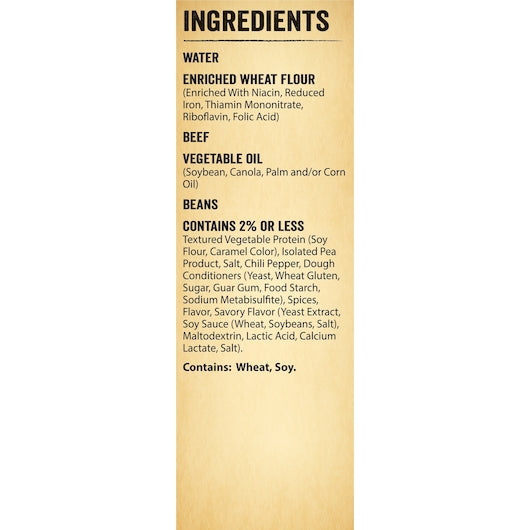 El Monterey Beef & Bean Chimichangas, 8 x 2 lb Case - DOT product image 3
