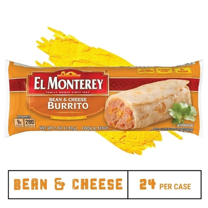 El Monterey Bean & Cheese Burrito, 24 x 5 oz Case - DOT product image 3