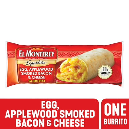 El Monterey Bacon, Egg & Cheese Burrito, 24 x 4.5 oz Case - DOT product image 3