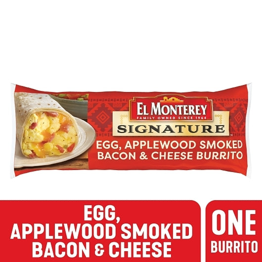 El Monterey Bacon, Egg & Cheese Burrito, 24 x 4.5 oz Case - DOT product image 4