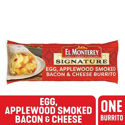 El Monterey Bacon, Egg & Cheese Burrito, 24 x 4.5 oz Case - DOT product image 4