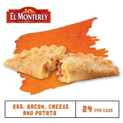 El Monterey Bacon, Egg, Potato & Cheese Empanadas, 3 x 8 x 85.04 GR Case - DOT product image 3