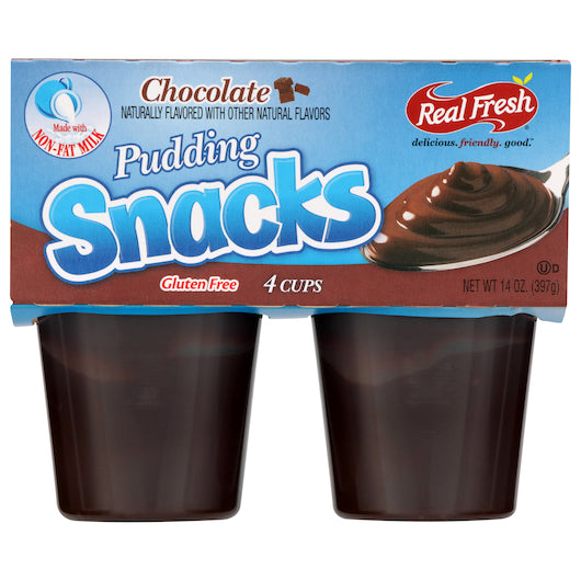 Real Fresh Pudding Chocolate Trans Fat Free, 12 x 14 oz Case - DOT product image 2