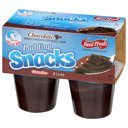 Real Fresh Pudding Chocolate Trans Fat Free, 12 x 14 oz Case - DOT product image 6
