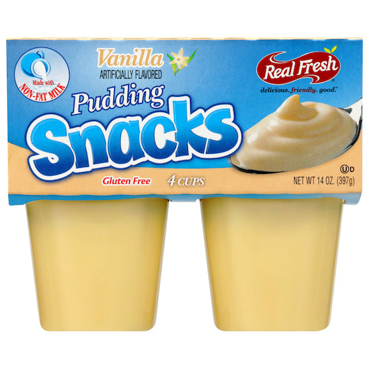 Real Fresh Pudding Vanilla Trans Fat Free, 12 x 14 oz Case - DOT product image 2