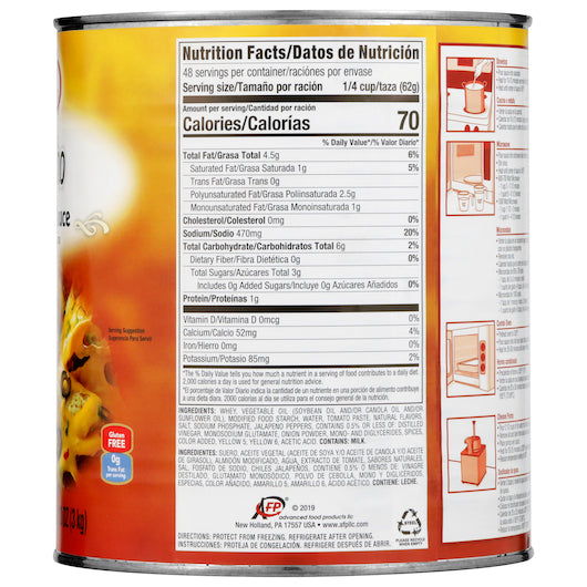 Muy Fresco Nacho Cheese Sauce, 6 x 6.63 lb Case - DOT product image 7