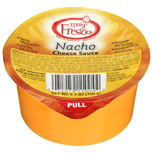 Muy Fresco Nacho Cheese Sauce, 30 x 3.7 oz Case - Condiments & Sauces