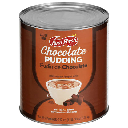 Real Fresh Value Line Trans Fat Free Chocolate Flavored Pudding, 6 x 7 lb Case - Bakery & Desserts