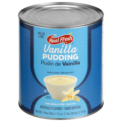 Real Fresh Value Line Trans Fat Free Vanilla Flavored Pudding, 6 x 7 lb Case - Bakery & Desserts