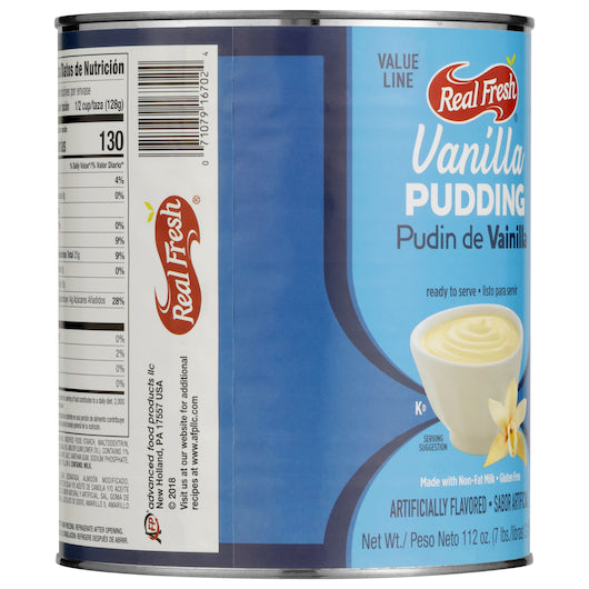 Real Fresh Value Line Trans Fat Free Vanilla Flavored Pudding, 6 x 7 lb Case - DOT product image 7
