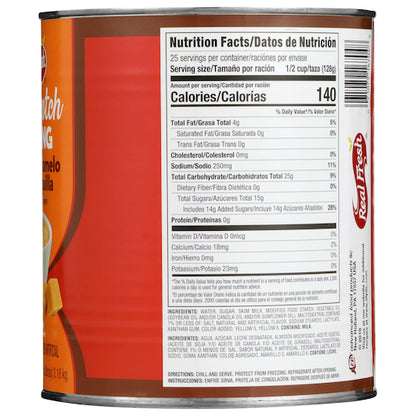 Real Fresh Value Line Trans Fat Free Butterscotch Flavored Pudding, 6 x 7 lb Case - DOT product image 6