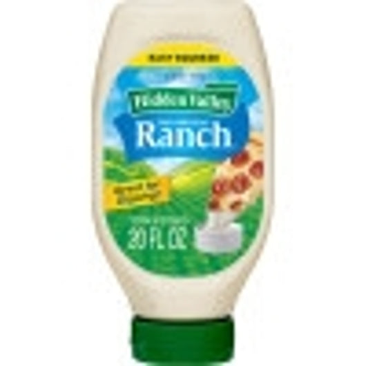 Hidden Valley Easy Squeeze Ranch Dressing Bottle, 6 x 20 fl oz Case - Condiments & Sauces