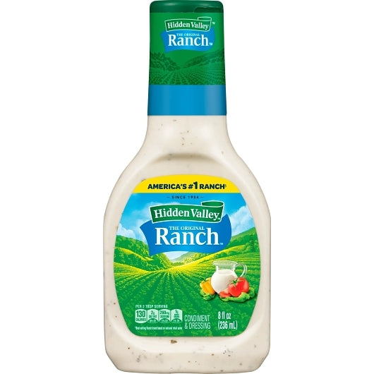 Hidden Valley Ranch Dressing Bottle, 12 x 8 fl oz Case - DOT product image 2