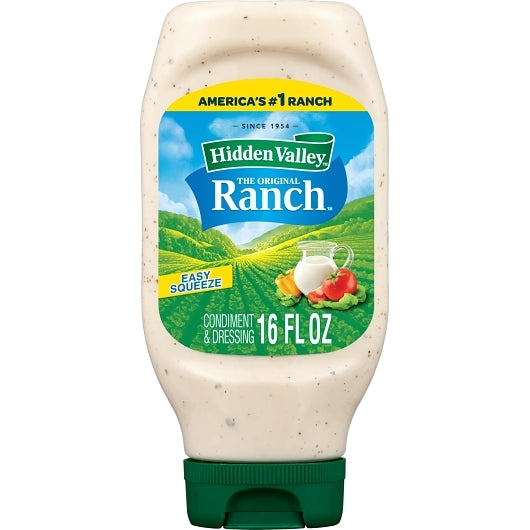 Hidden Valley Ranch Dressing Bottle, 6 x 16 fl oz Case - Condiments & Sauces