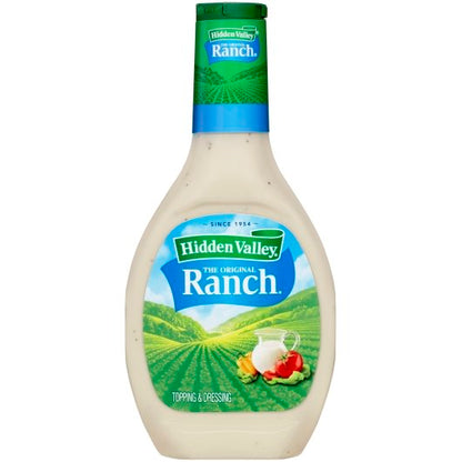 Hidden Valley Ranch Dressing Bottle, 6 x 16 fl oz Case - Front/center packaged product image