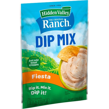 Hidden Valley Fiesta Ranch Party Dip Mix Dressing Mix, 24 x 1.1 oz Case - DOT product image 3