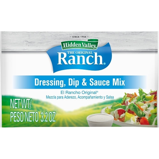 Hidden Valley Gluten Free Original Dry Mix Salad Dressing Mix, 18 x 3.2 oz Case - Condiments & Sauces